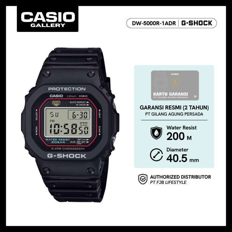 Promo G-Shock Jam Tangan Pria Dw-5000r-1adr Digital Diskon 20% Di