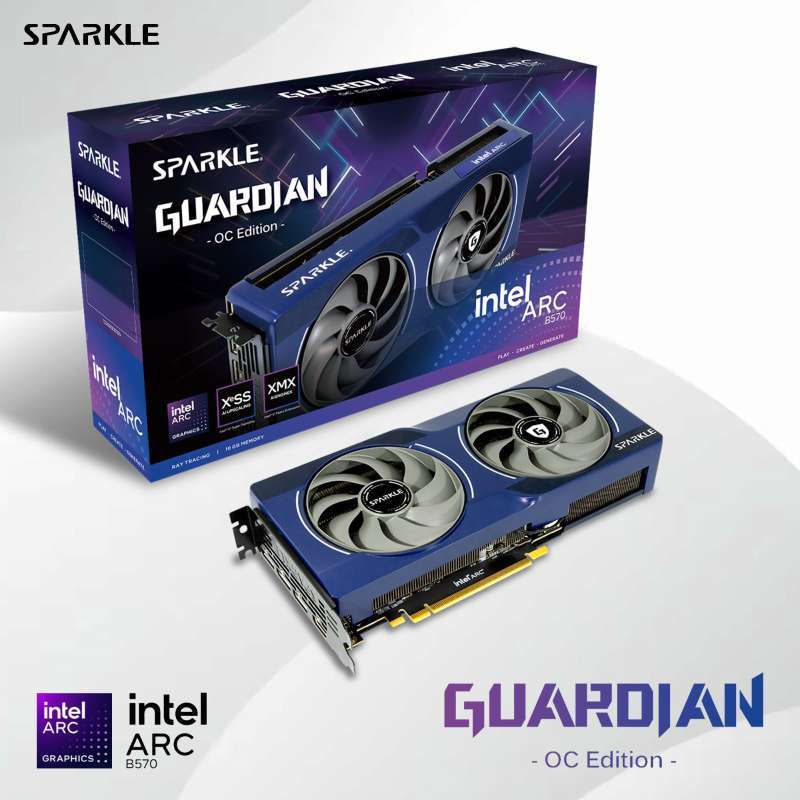 VGA Card SPARKLE Intel ARC B570 10GB GDDR6 Guardian OC