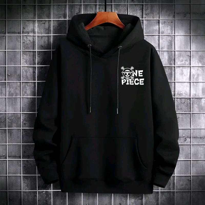 Jual [promo Sale] Sweater Hoodie Anime One Piece Logo Fleece Pria - Main Image