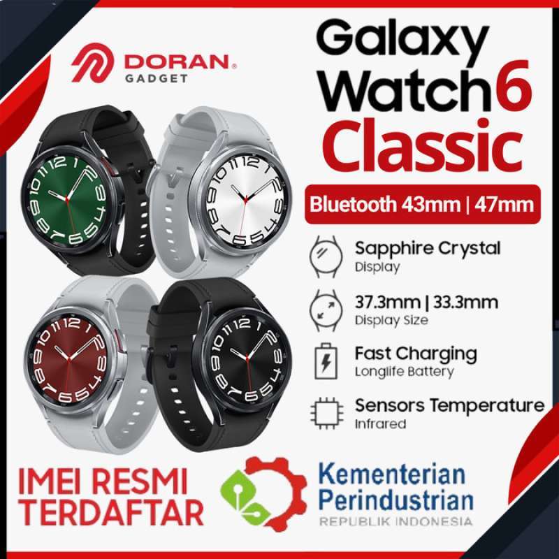 Samsung Galaxy Watch Classic 43mm 47mm Bluetooth Garansi Resmi SEIN  Black 43mm