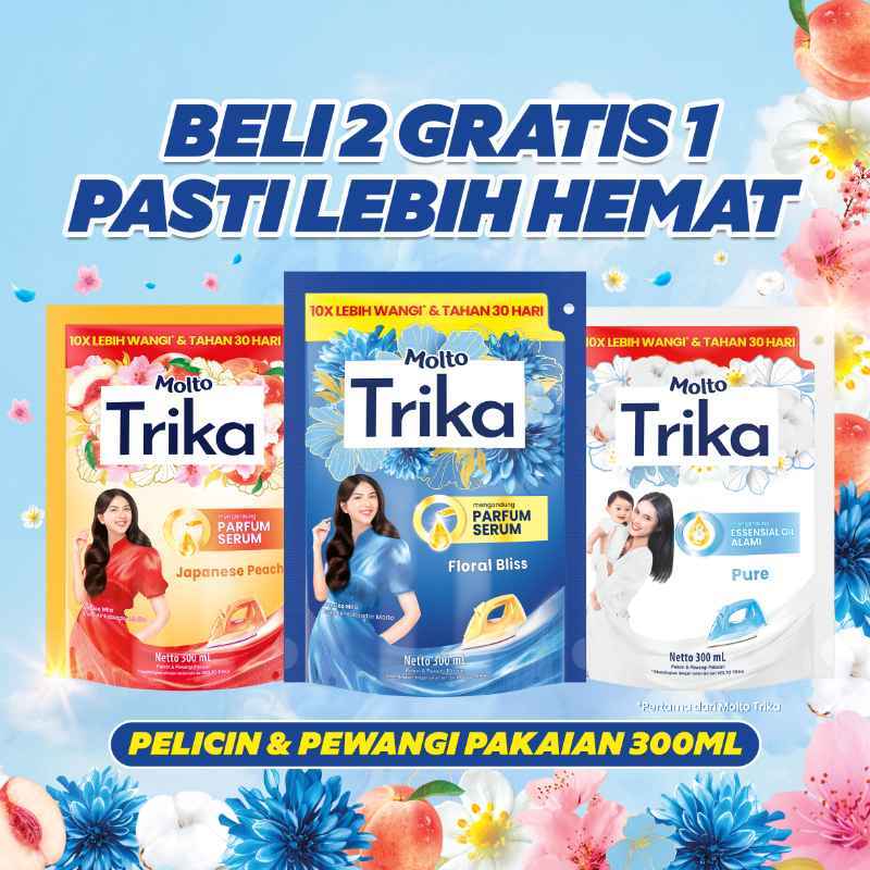 Promo [beli 2 Dapat 3] Molto Trika Pelicin Dan Pewangi Pakaian All ...