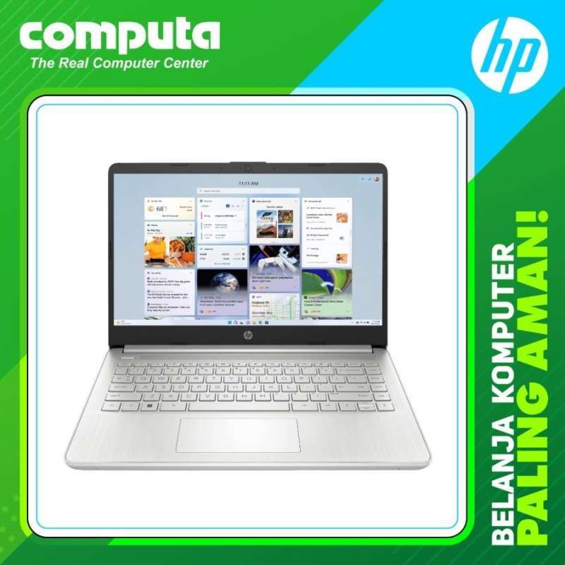 HP Laptop 14s-dq3888TU dengan Layar 14 Inci, 8GB RAM, dan Penyimpanan 512GB, Sempurna untuk Penggunaan Harian dan Pelajar