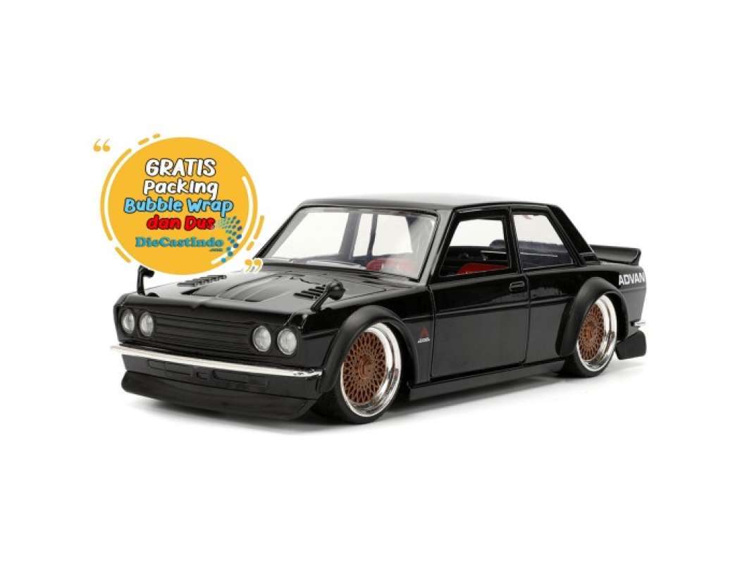 Jual Jada 1:24 - Jdm Tuners 1973 Datsun 510 Hitam Di Seller
