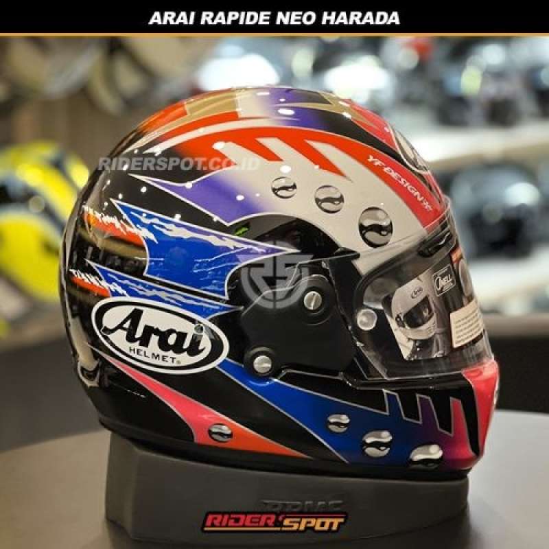 Arai Red Hjc Helmet Helm Arai Rapide Neo Harada Helmet Classic