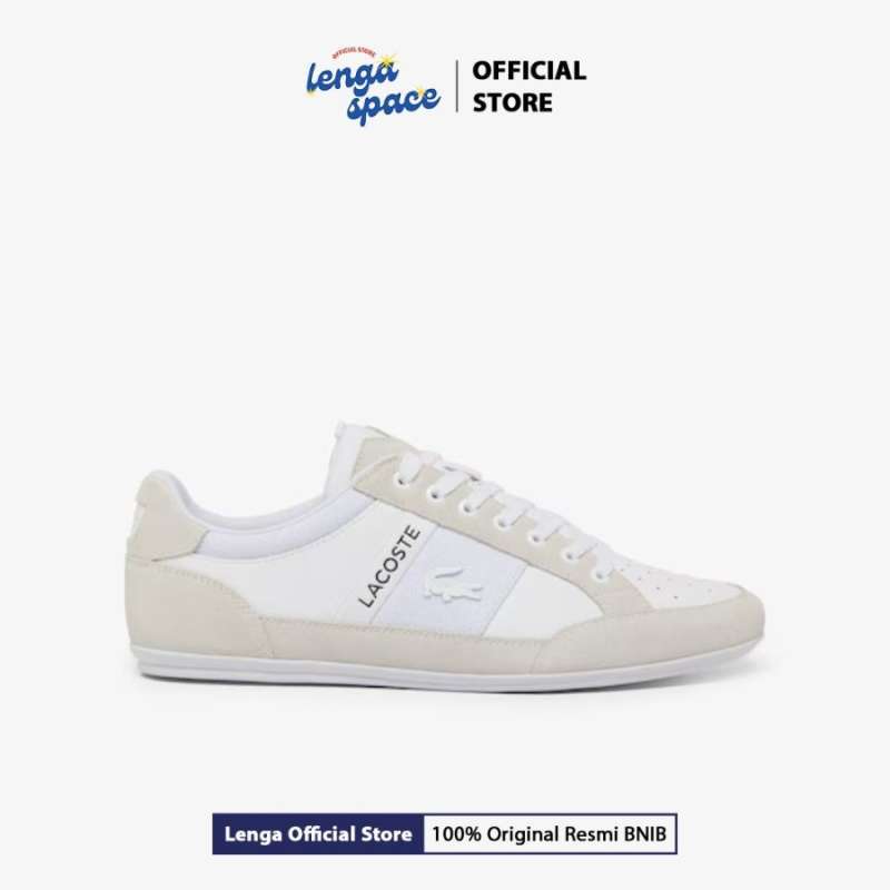 Sepatu Sneakers Pria Lacoste Chaymon White (49CMA0046-21G) ORIGINAL