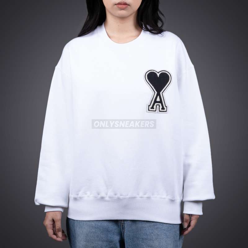 Jual Ami Paris Big Coeur Heart Black Logo Patch Embroidery