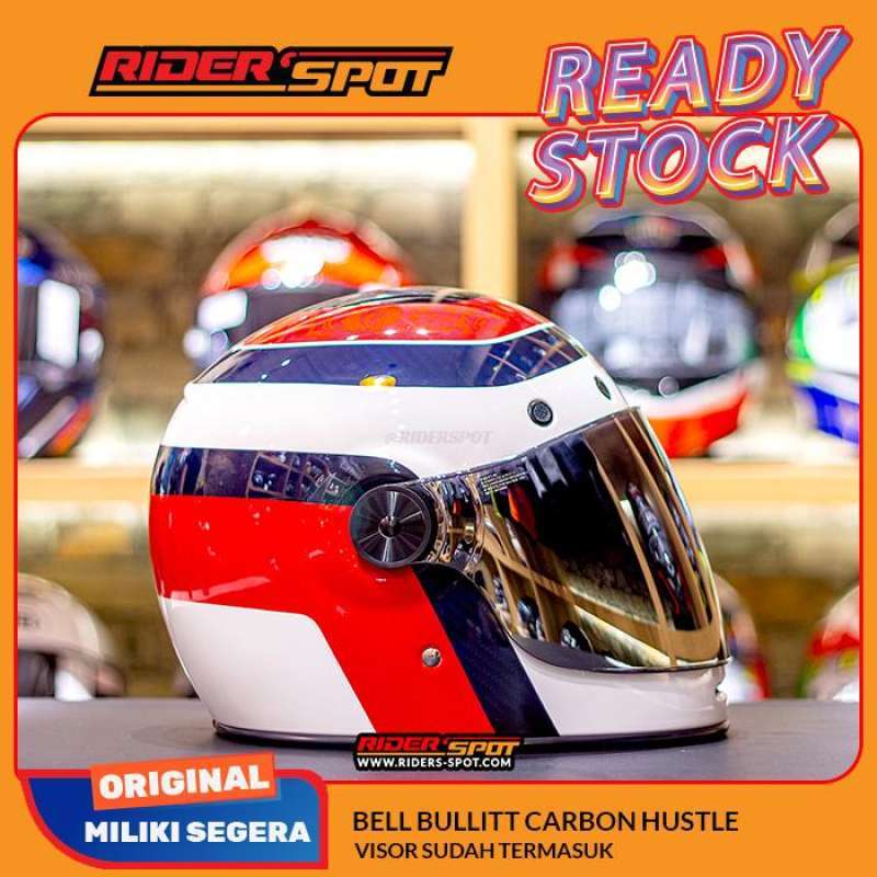 Jual Helm Motor Bell Bullitt Carbon Hustle Classic Retro Helmets
