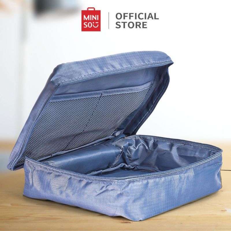 MINISO Tas Penyimpanan Travel Bag Multifungsi Baju Praktis Organizer Pouch  Makeup Organizer