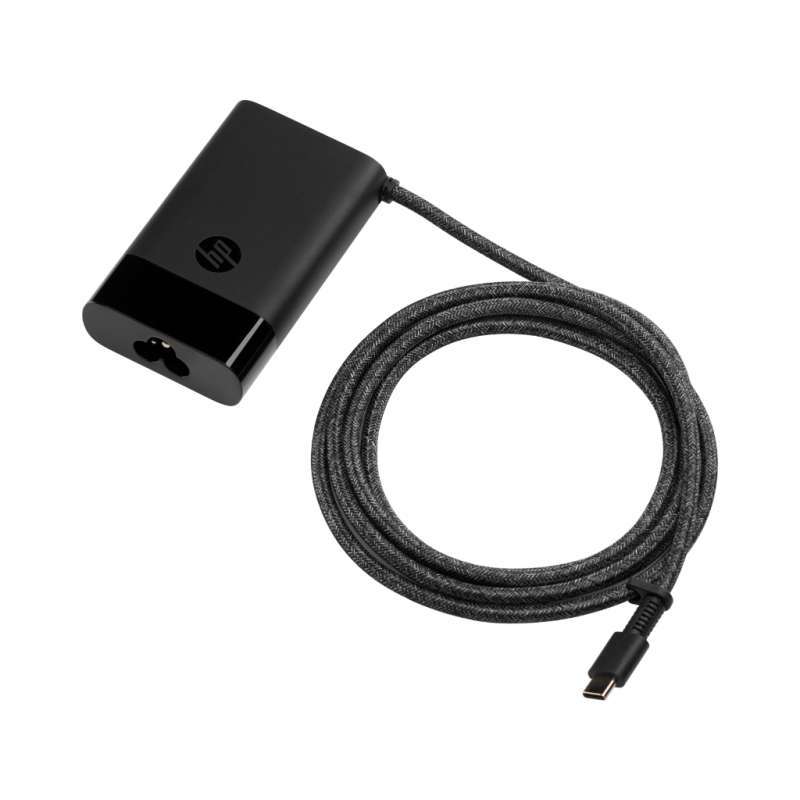 Charger Laptop HP USB-C 65W Warna Hitam dengan Garansi Resmi 1 Tahun, Ringan dan Kompatibel untuk Sebagian Besar Perangkat USB-C®, Ideal untuk Pengguna Profesional