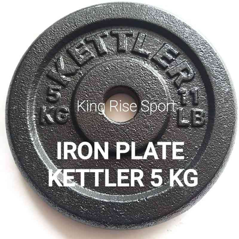KETTLER Piringan Barbel Besi/ Cast Iron Weight Plate Kg ORI