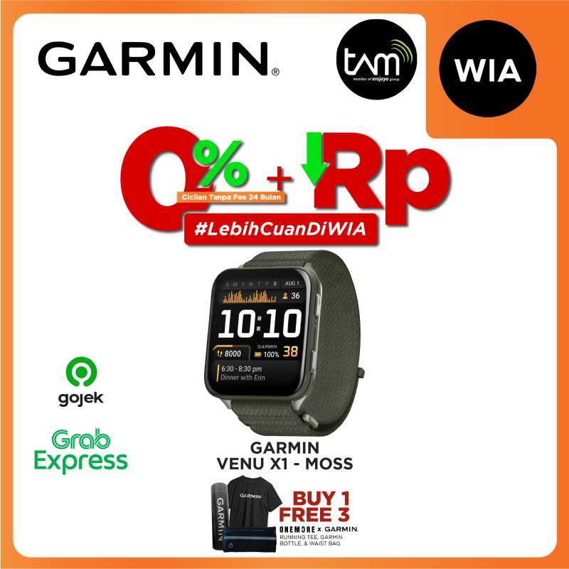 WIA Garmin Venu X1 Smartwatch Premium Jam Tangan Olahraga Original  Garansi Resmi