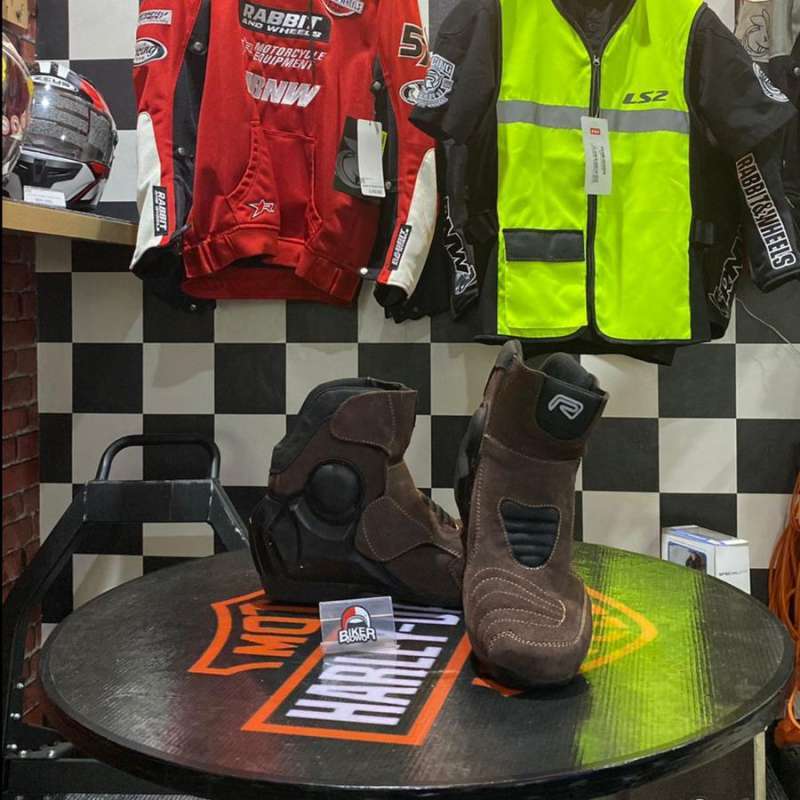 Sepatu Safety Riding Jual Sepatu Touring Rob1 Rob Suede Bikers Riding Tactical Safety Bikers ...