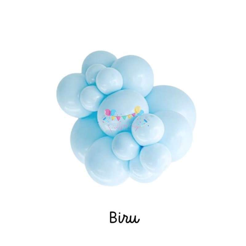 Promo Balon Latex Pastel 12 Inch Isi 30 Pcs Biru Kuning Merah Pink ...