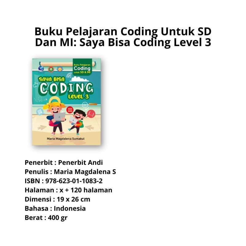 Promo Buku Pemrograman Coding | Buku Pelajaran Coding Untuk SD Dan Mi ...