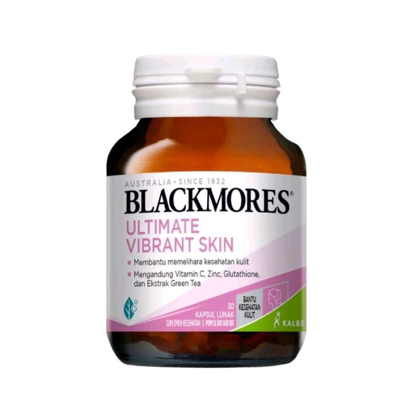 Jual Blackmores Ultimate Vibrant Skin 30 Kapsul Lunak Anti Aging Antioksidan Kolagen Glutathione Radiance Di Seller Livy Moms - Leuwinanggung-2, Kota Depok Jual Blackmores Ultimate Vibrant Skin 30 Kapsul Lunak Anti Aging Antioksidan Kolagen Glutathione Radiance Di Seller Livy Moms - Leuwinanggung-2, Kota Depok