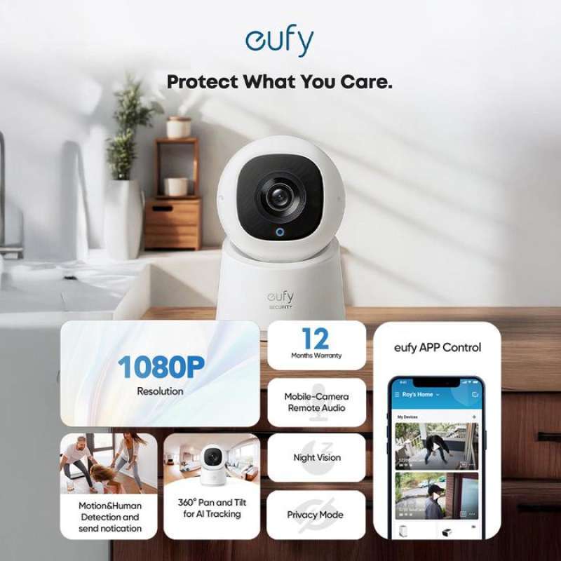 Promo Eufy By Anker C210 Wired Cctv Smart Security Indoor Camera 1080p ...