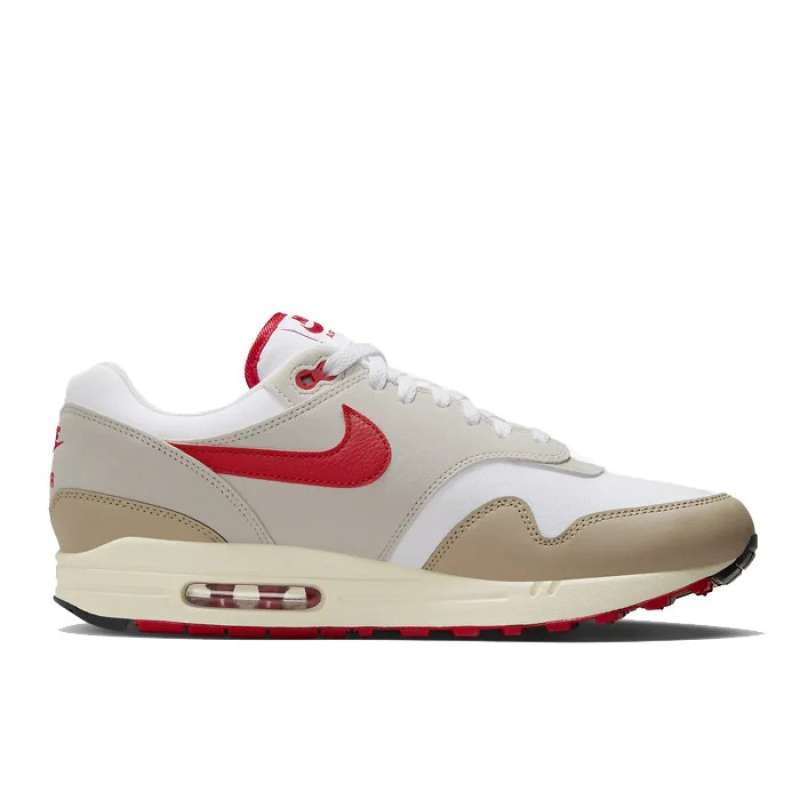 Sepatu Pria Nike Air Max White/Cream II/Limestone/University Red  (HF4312-100) Original