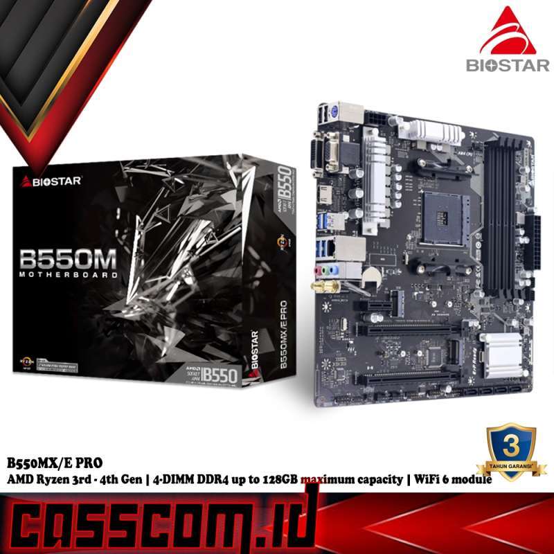 Biostar Gen Amd Motherboard BIOSTAR B450MH AM4 Micro ATX AMD