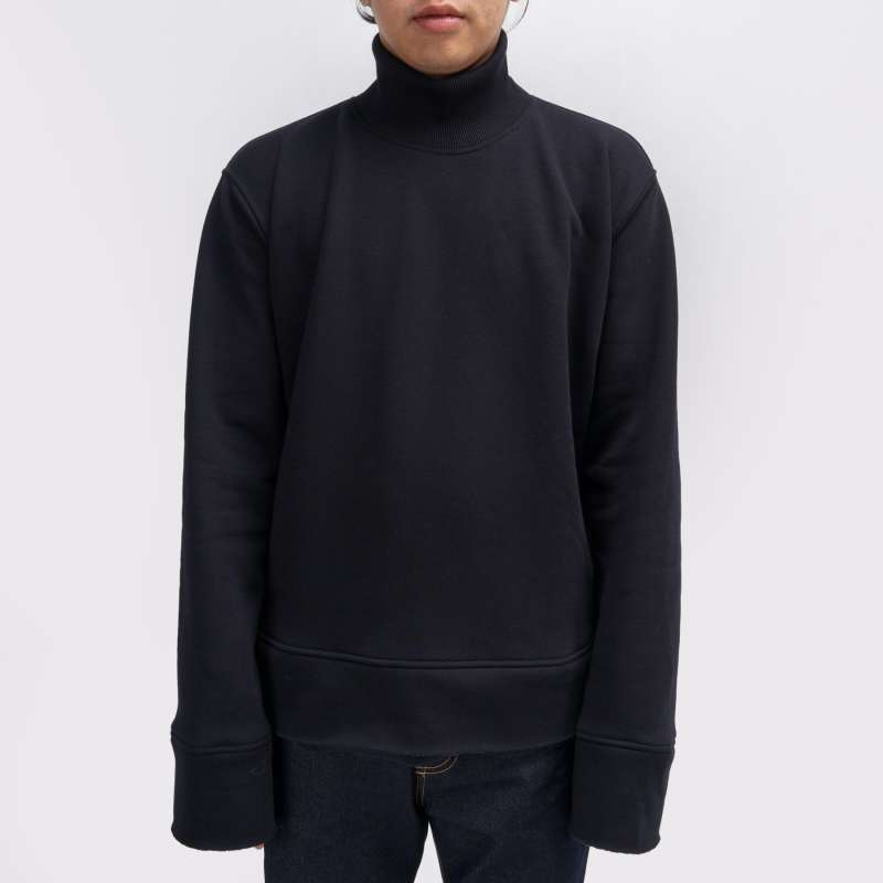 NVSR Sweater Turtleneck Unfinish Basic Full Black