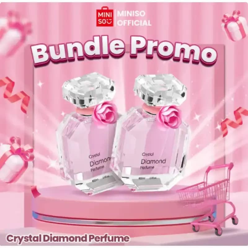 Promo [bundle Pcs] Miniso Official Parfum Wanita Edt Crystal