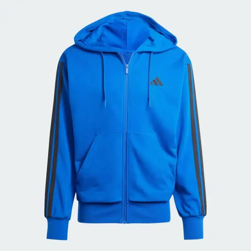 ADIDAS Essentials 3-Stripes French Terry Full-Zip Hoodie M JF3684 20252