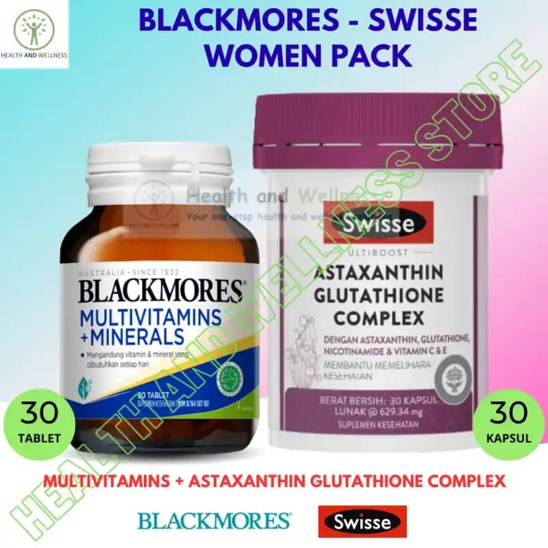 SWISSE ULTIBOOST ASTAXANTHIN GLUTATHIONE COMPLEX 30 KAPSUL BLACKMORES MULTIVITAMINS MINERALS 30 TAB SWISSE ULTIBOOST ASTAXANTHIN GLUTATHIONE COMPLEX 30 KAPSUL BLACKMORES MULTIVITAMINS MINERALS 30 TAB