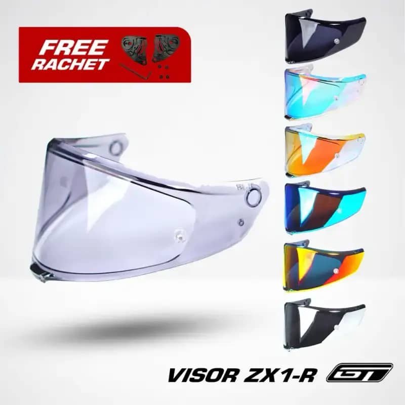 Promo Kaca/visor Njs Clear Iridium Zx-1r Gt Series Diskon 5% Di