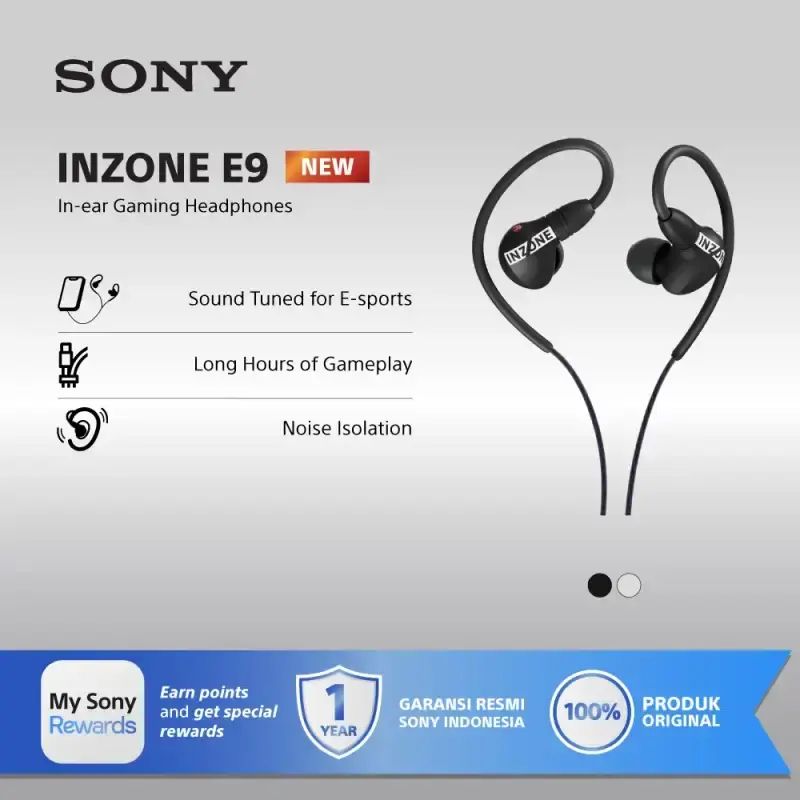 Promo Sony Inzone E9 Wireless In-ear Gaming Headphones / Ier-g900 ...