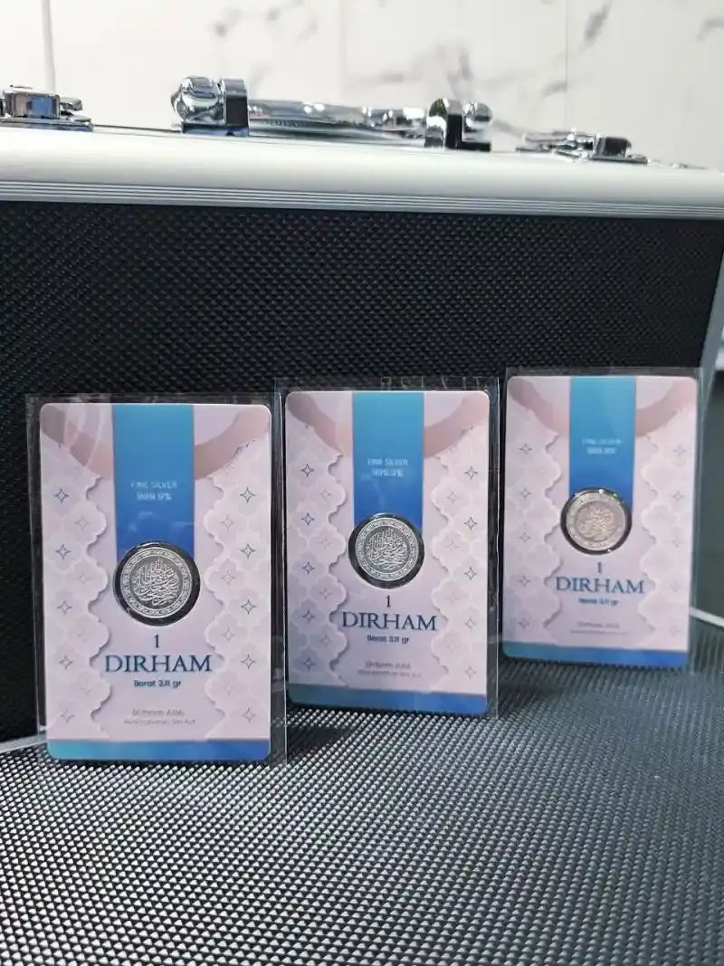 Jual Silverium Perak 1 Dirham 99.9% Purity Fine Silver Bar Di Seller ...