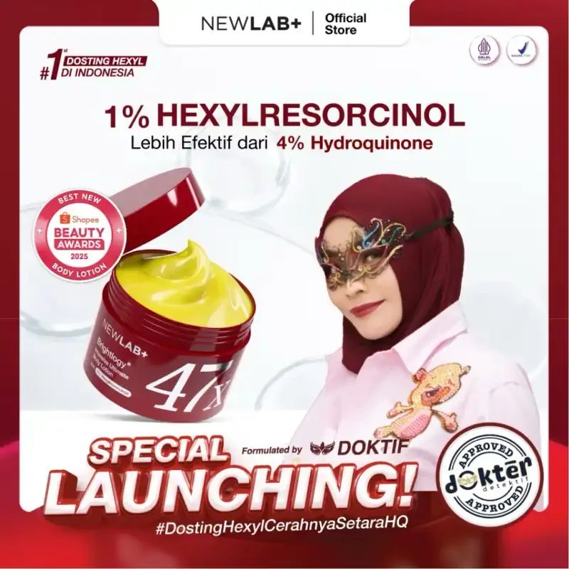 manfaat l glutathione moist whitening lotion spf 70 Promo Newlab Brightlogy Intensive Ultimate Body With 1% Hexyl | Body Lotion Pemutih Badan | Handbody | Body Care Untuk Mencerahkan |whitening Lotion Diskon 74% Di Seller Mandastore.id - Pulo Gadung, Kota Jakarta Timur sale-12.12