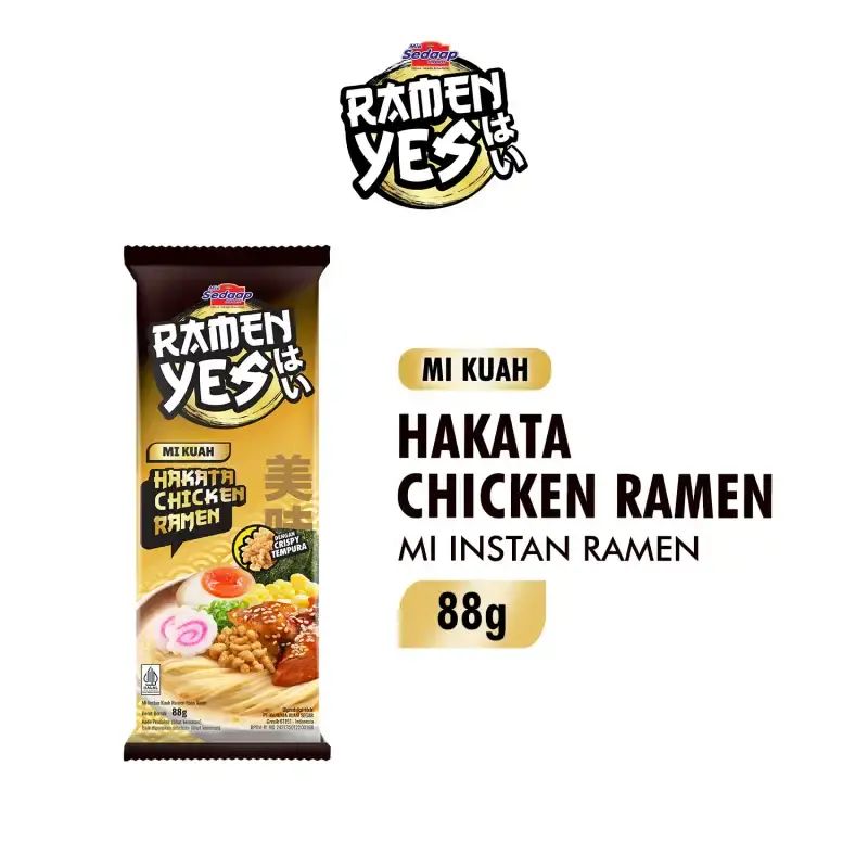 Promo Ramen Yes Rasa Hakata Chicken Ramen [88 Gr] Diskon 13% Di Seller ...
