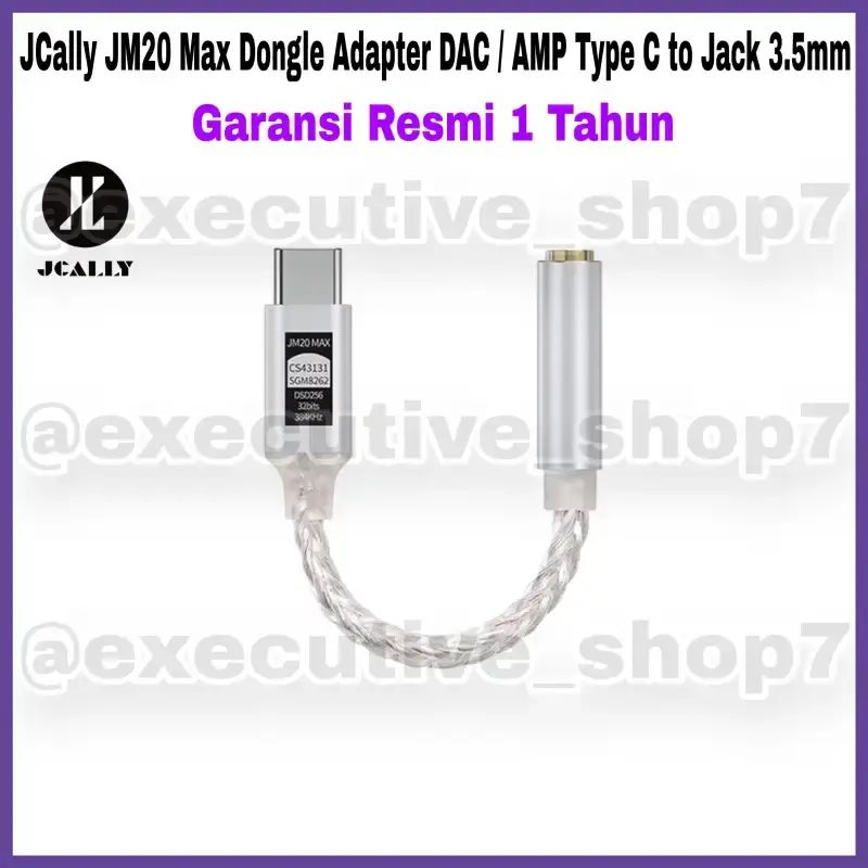 Jual Jcally Jm20 Max Dongle Adapter Dac / Amp Type C To Jack 3.5mm ...