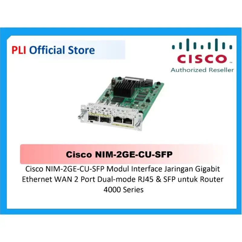Jual Cisco 2-port Ge Wan Nim, Dual-mode Rj45 & Sfp Di Seller Pli Store ...