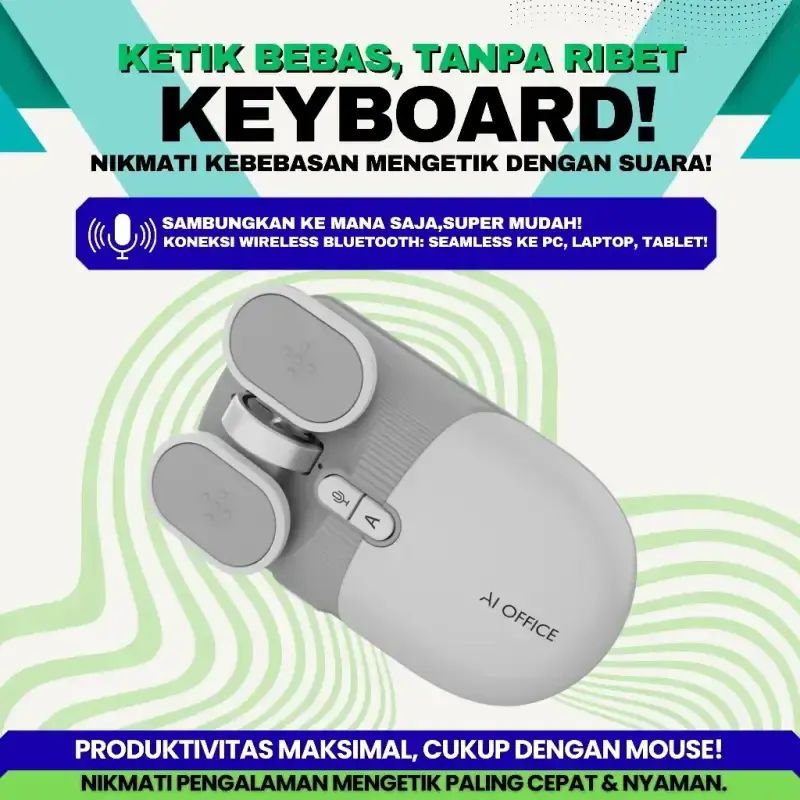 Jual Acc Komp - Mouse Ai M7 Wireless Bluetooth Miclink Rulink Voice ...