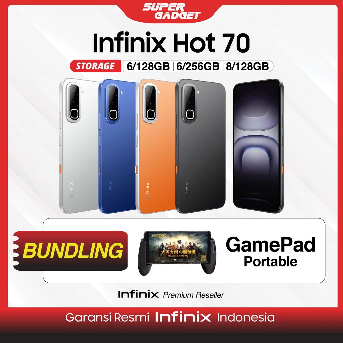 Jual Infinix Hot 70 6/128 6/256 GB 6gb 128gb 256gb Smartphone Hp ...
