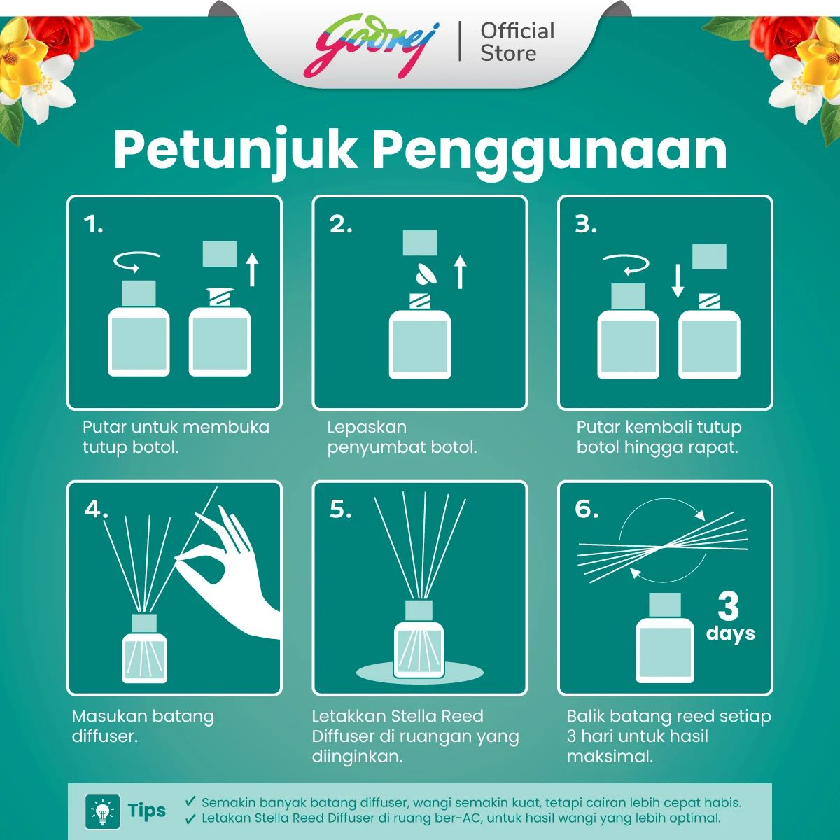 Jual Stella Reed Diffuser Set - Jasmine Serenity X2 Di Seller Godrej ...