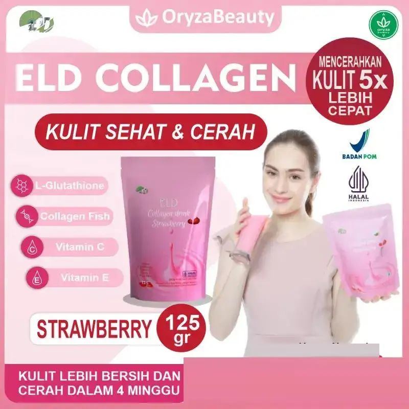 Promo 125gr Eld Collagen Drink Strawberry Minuman Pemutih Dan Pelangsing Tubuh Dalam 1 Kemasan Diskon 22% Di Seller Oryzabeauty.id - Gandoang, Kab. Bogor