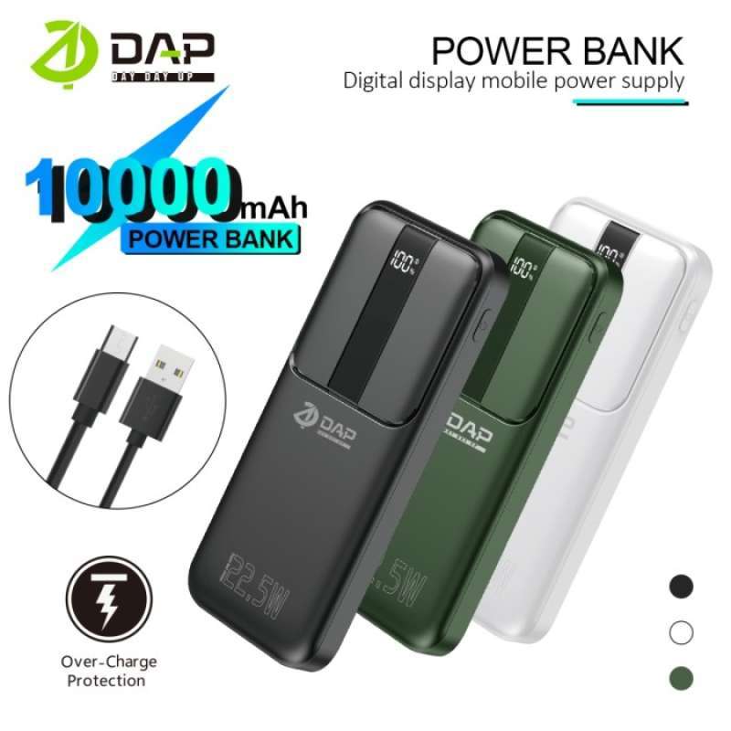 Promo PowerBank DAP 10000mAh Smart Protection DPD210W FAST CHARGING