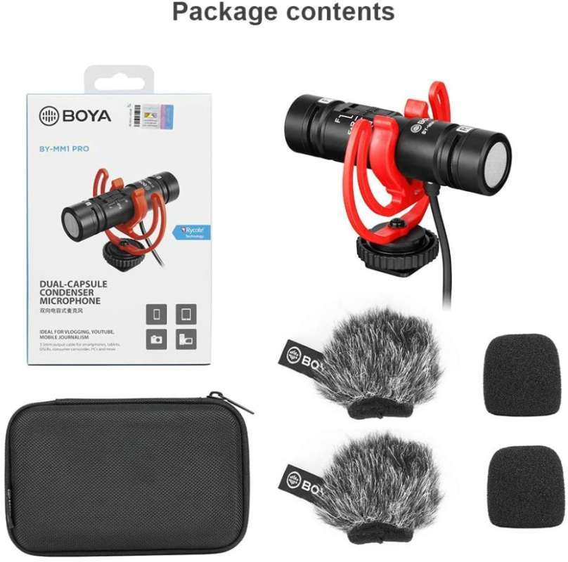 Microfono A Fucile BOYA By-MM1 PRO Per Fotocamera E IPhone - Doppia Capsula Direzionale - Foto 4