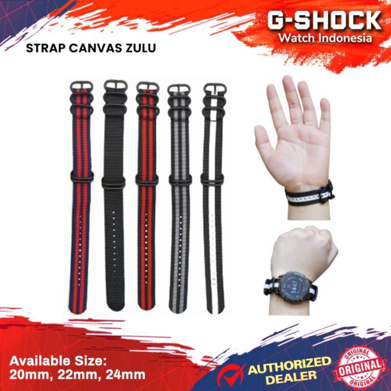 Jual Nato Zulu Strap Tali Jam Tangan Kanvas Seiko Casio Military Strap