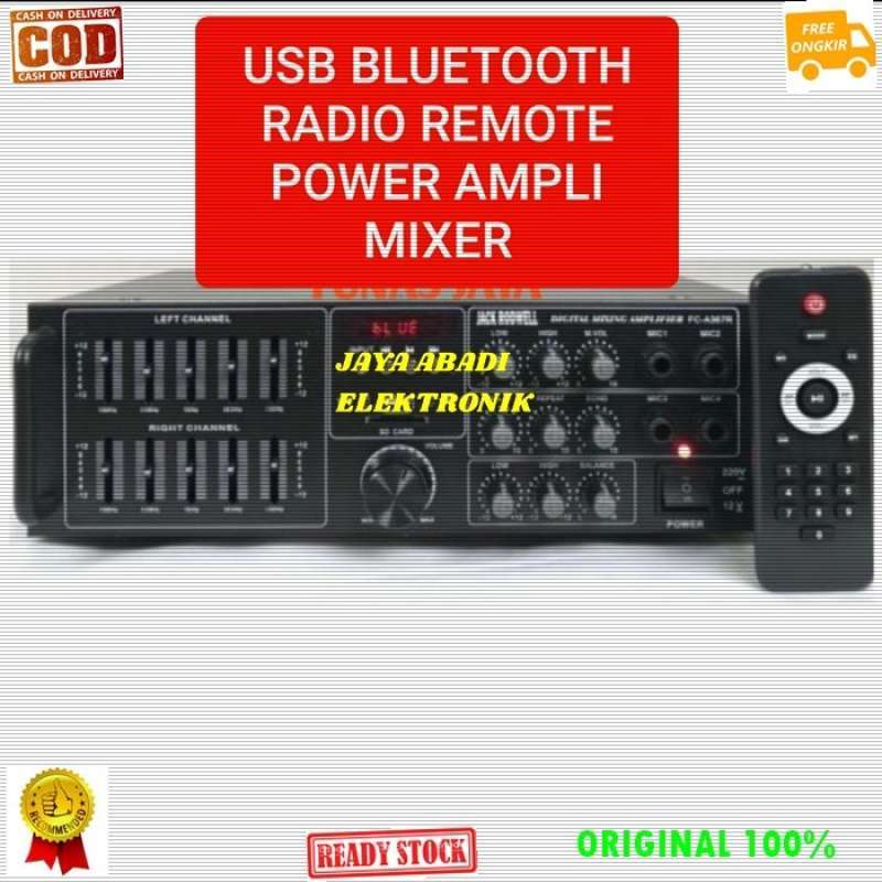 Promo ORIGINAL REMOTE PLAYER EQUALIZER BLUETOOTH POWER AMPLI DIGITAL