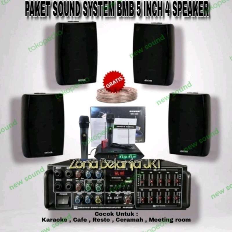 Promo Paket sound system karaoke cafe restoran masjid mushola speaker