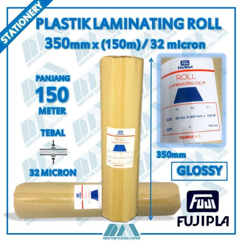 Promo Plastik Laminating Film Roll Fujipla Glossy 350 Mm X 150 M 32