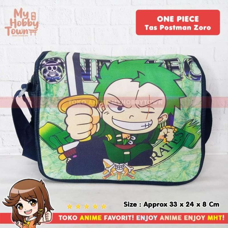 Jual Tas Selempang Postman Messenger Bag Anime One Piece Roronoa Zoro