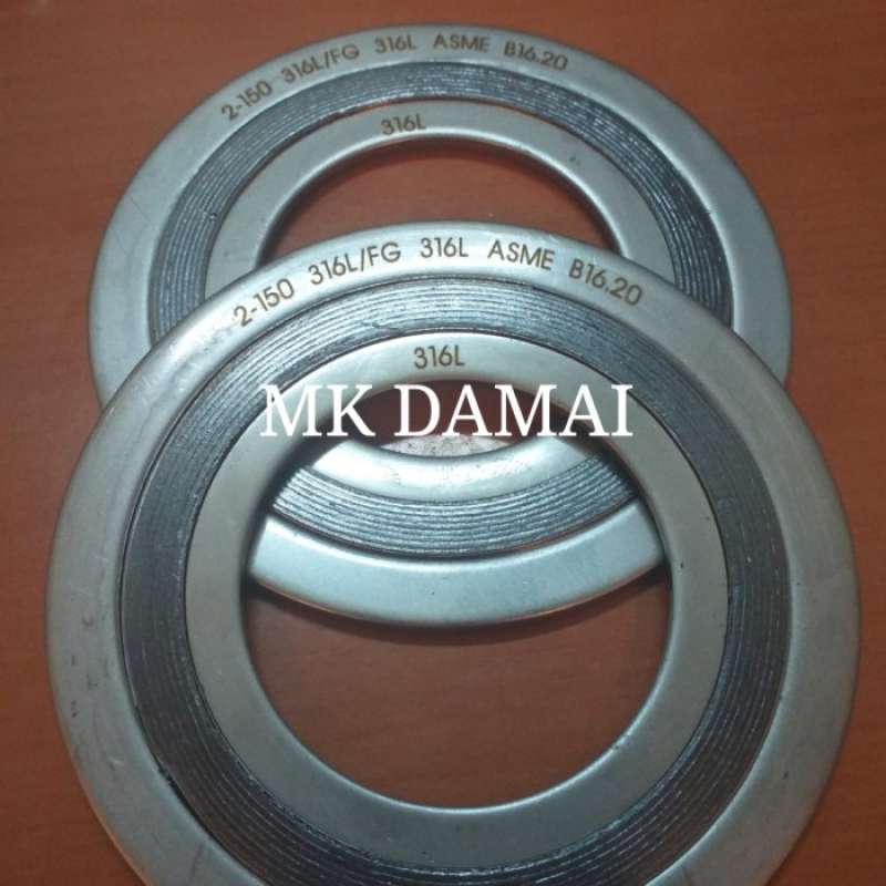 Promo SWG SS316 Ansi 150 size 2inch / Spiral wound gasket SS 316 150