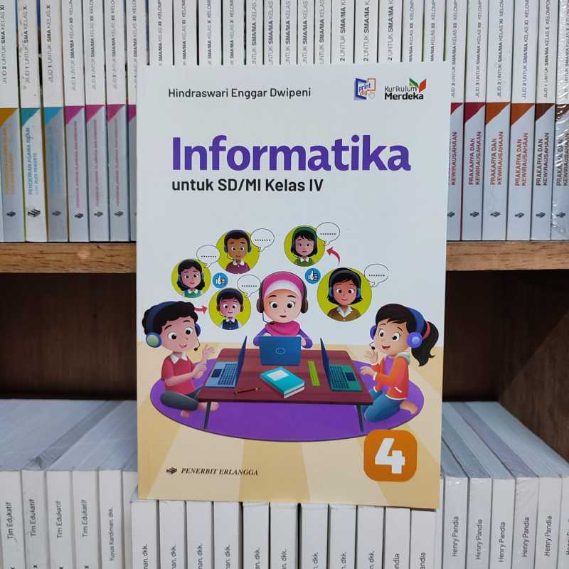 Jual Buku Informatika Kelas 4 SD Kurikulum Merdeka Erlangga di Seller