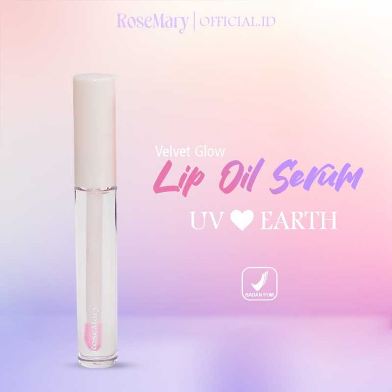 Promo ROSEMARY Velvet Lip Oil Serum tint UV Love Earth Diskon 10 di