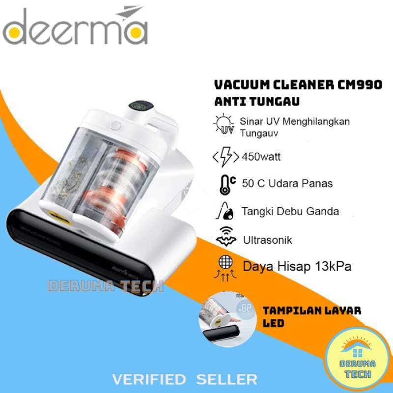 Promo Deerma Cm990 Vacuum Vakum Cleaner UvC Anti Debu Tungau Ranjang