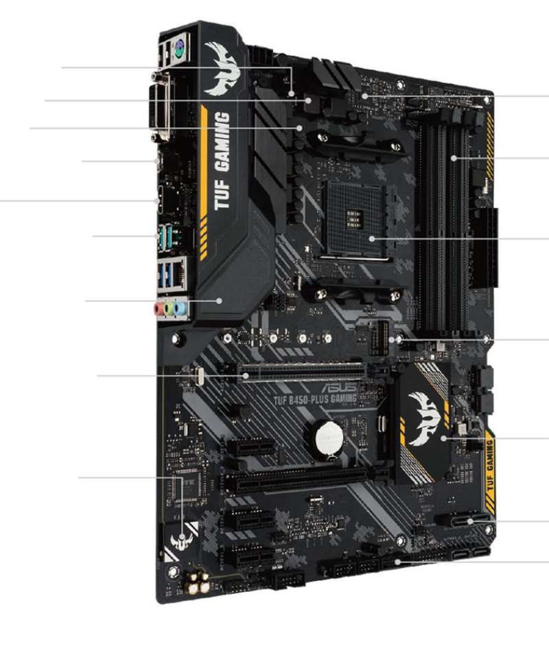 Jual ASUS TUF GAMING B450PLUS II Motherboard AMD B450 AM4 ATX di