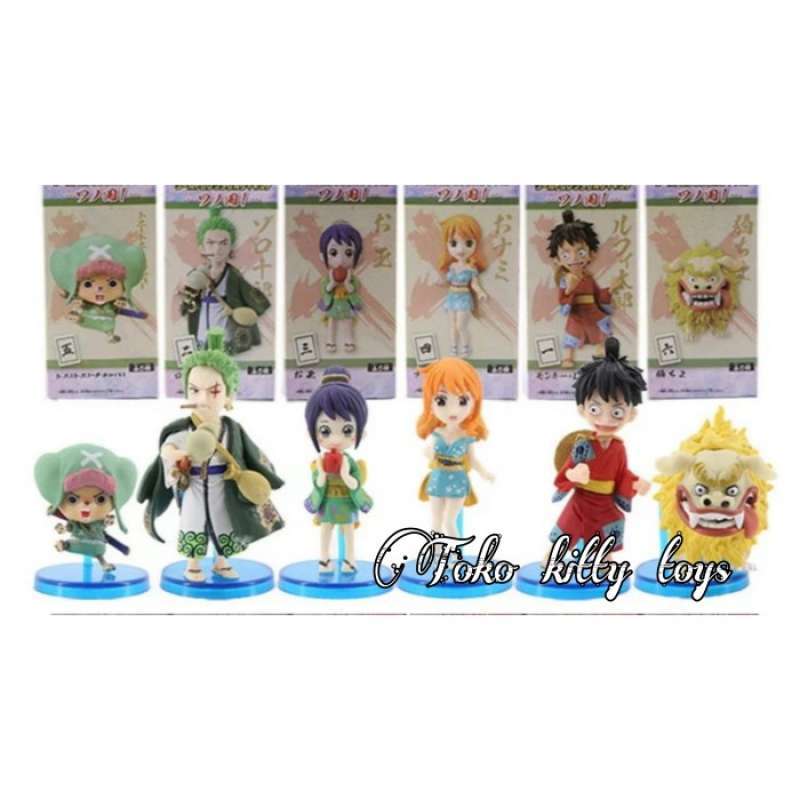 Promo ACTION FIGURE ONE PIECE WANO WCF SET ISI 6 BOX Diskon 23 di